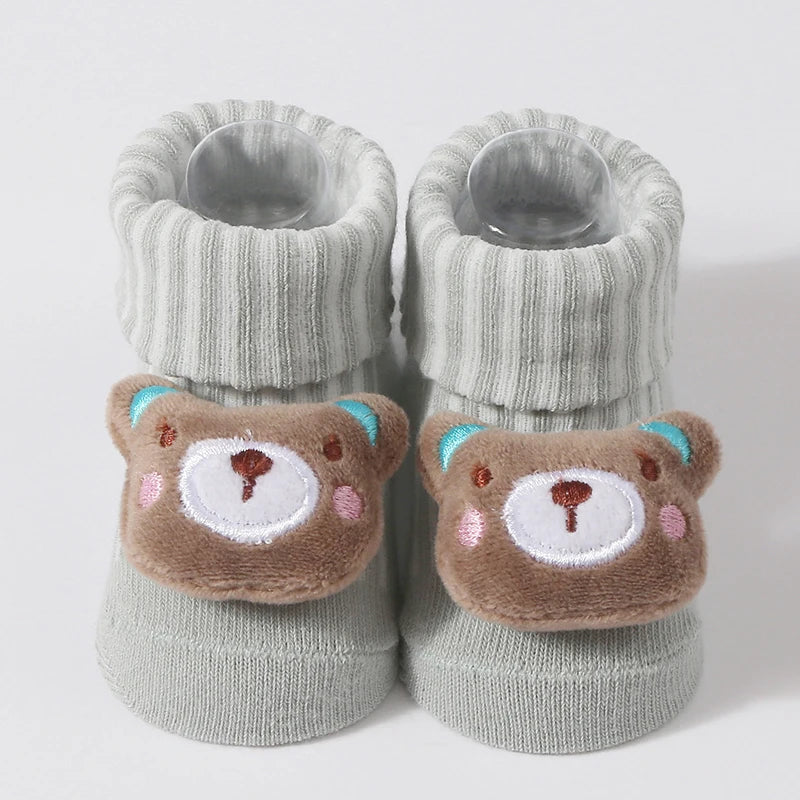 Cartoon Baby Socks – Soft Cotton 0-6M for Boys & Girls