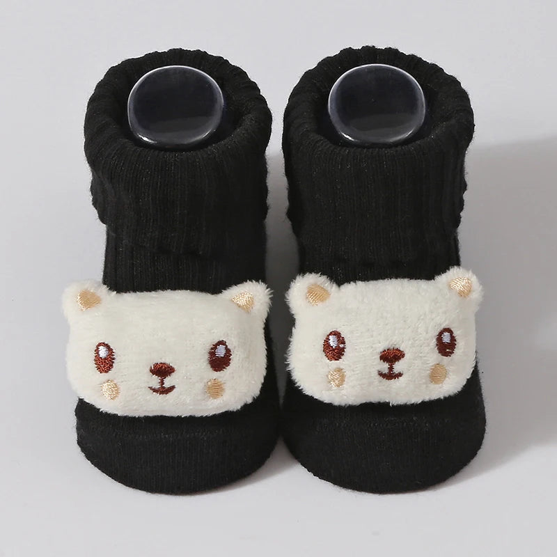 Cartoon Baby Socks – Soft Cotton 0-6M for Boys & Girls