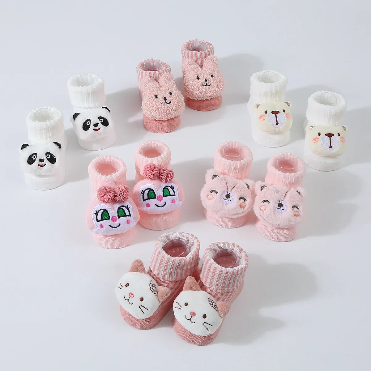 Cartoon Baby Socks – Soft Cotton 0-6M for Boys & Girls
