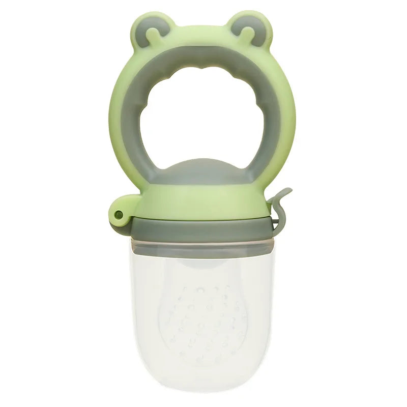 Introducing the Adorable Frog Design Silicone Baby Food Feeder – Perfect for Infants to Explore Healthy Eating!