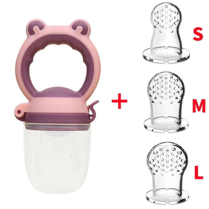 Introducing the Adorable Frog Design Silicone Baby Food Feeder – Perfect for Infants to Explore Healthy Eating!