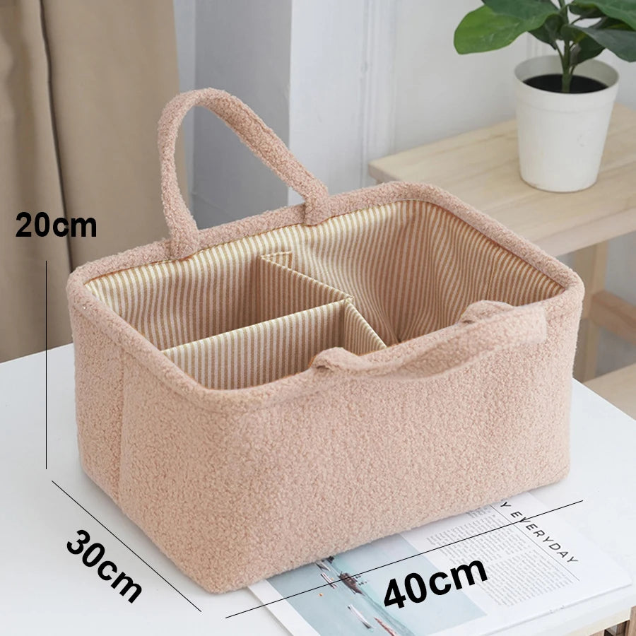 Travel Portable Mommy Bag Diaper Bag Feeding Bottle Storage Handbag Multifunctional Baby Products Organizer Basket
