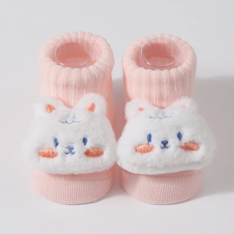Cartoon Baby Socks – Soft Cotton 0-6M for Boys & Girls