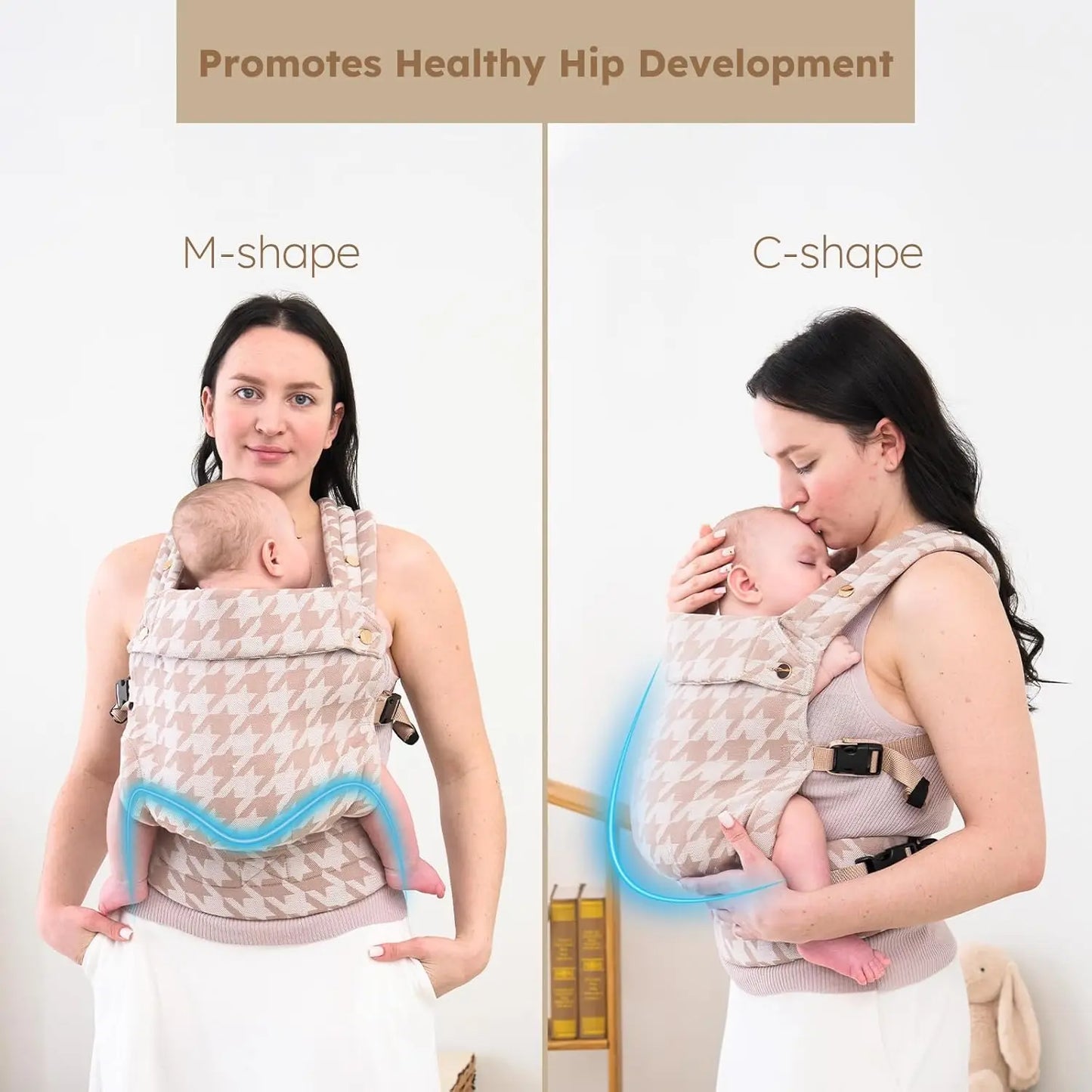 Baby Carrier Wrap – Adjustable Sling Backpack for Newborns & Toddlers