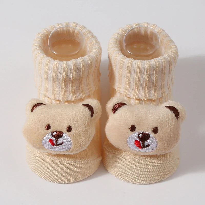 Cartoon Baby Socks – Soft Cotton 0-6M for Boys & Girls