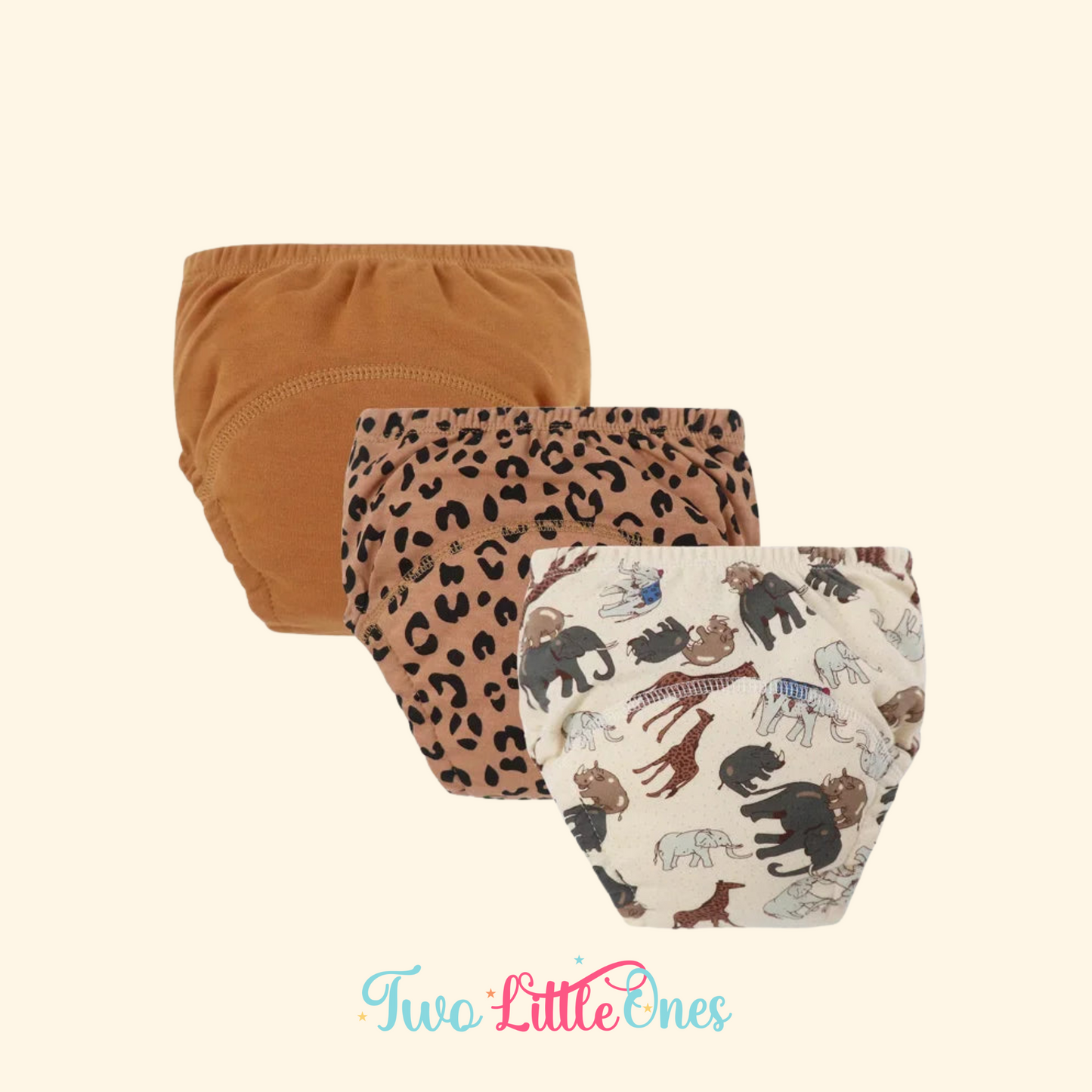 3-Pack Cartoon Baby Diaper Pants – Cotton Reusable Training Nappies