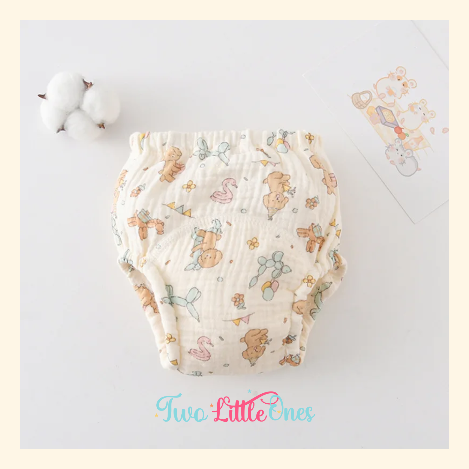 HappyBum Gauze Pants - Reusable Diaper 