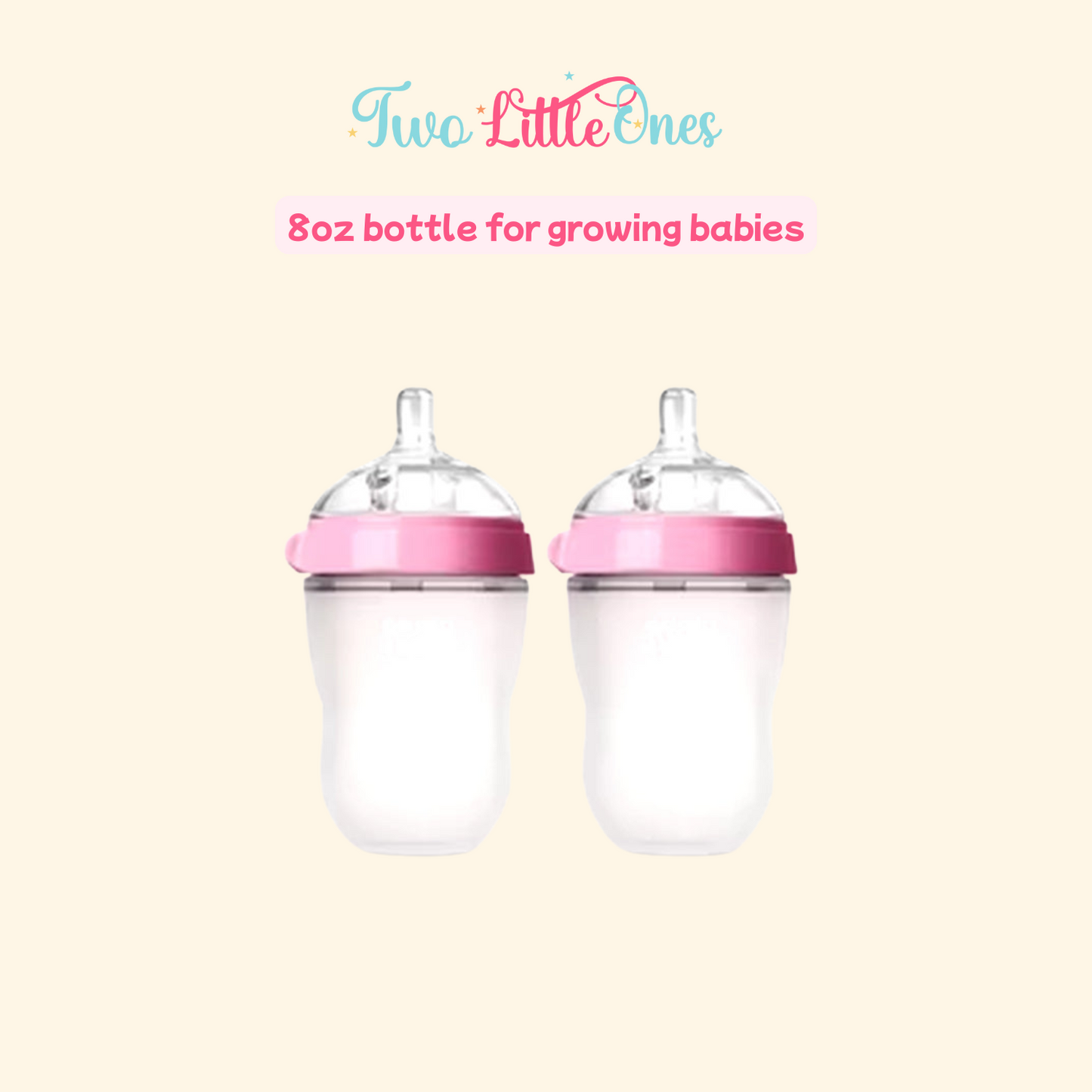 Silicone Baby Bottles (2-Pack) - SnuggleSip