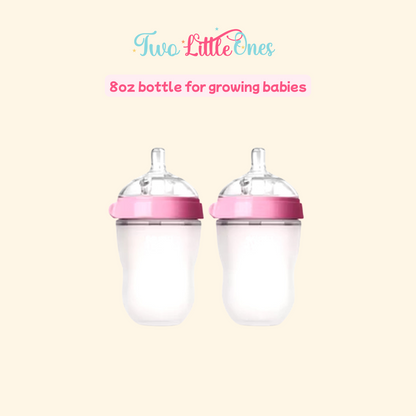 Silicone Baby Bottles (2-Pack) - SnuggleSip