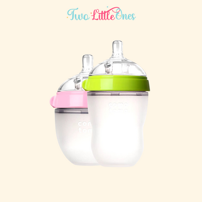 Silicone Baby Bottles (2-Pack) - SnuggleSip