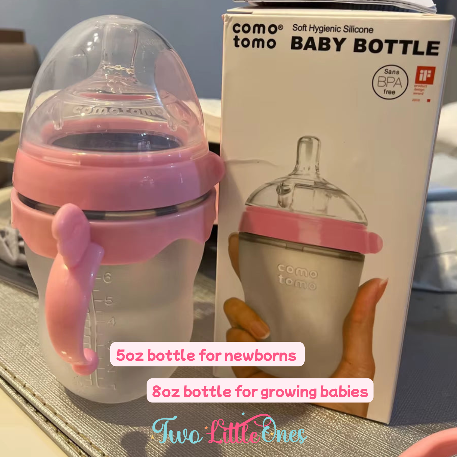 Silicone Baby Bottles (2-Pack) - SnuggleSip
