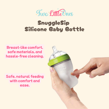 Silicone Baby Bottles (2-Pack) - SnuggleSip