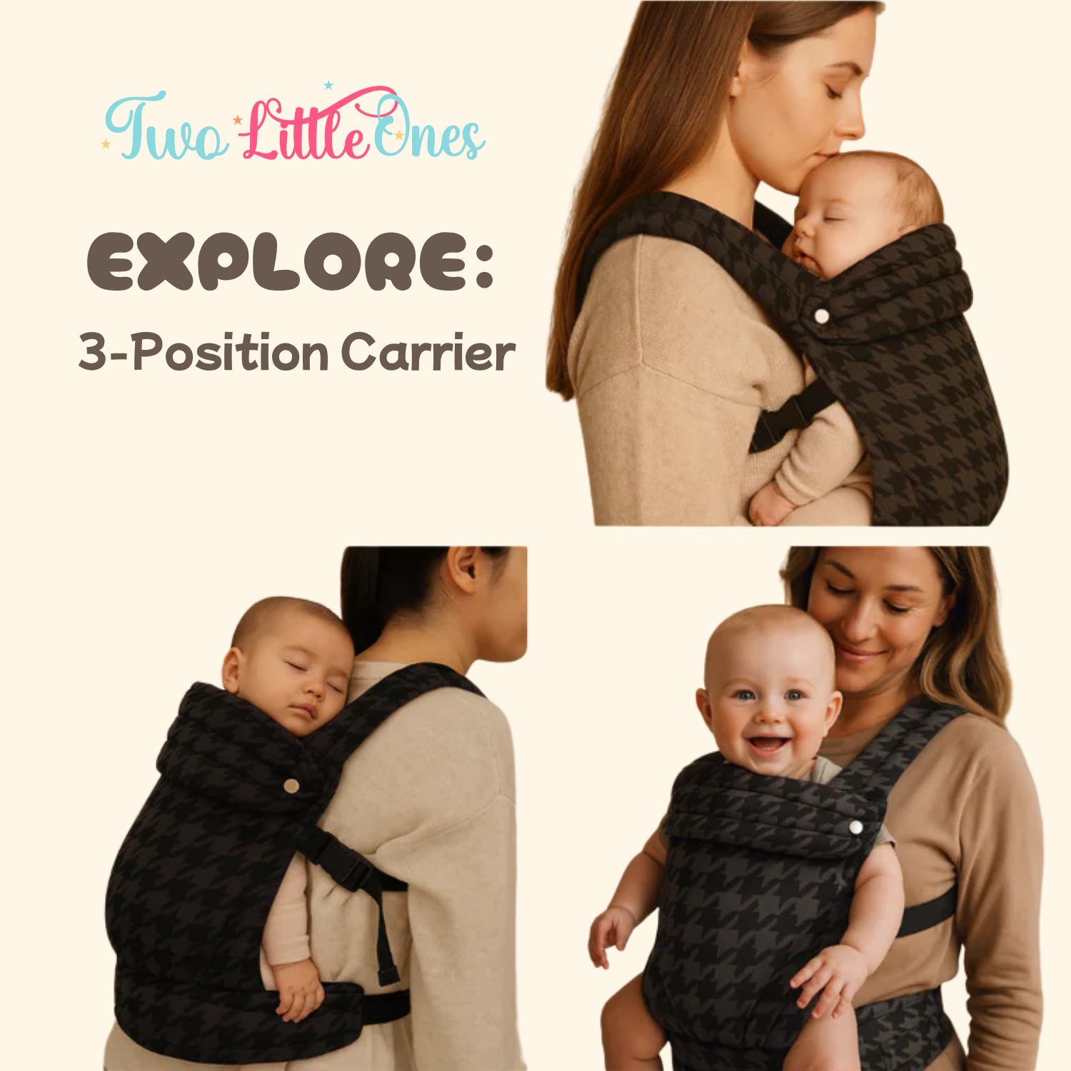 Baby Carrier Wrap – Adjustable Sling Backpack for Newborns & Toddlers