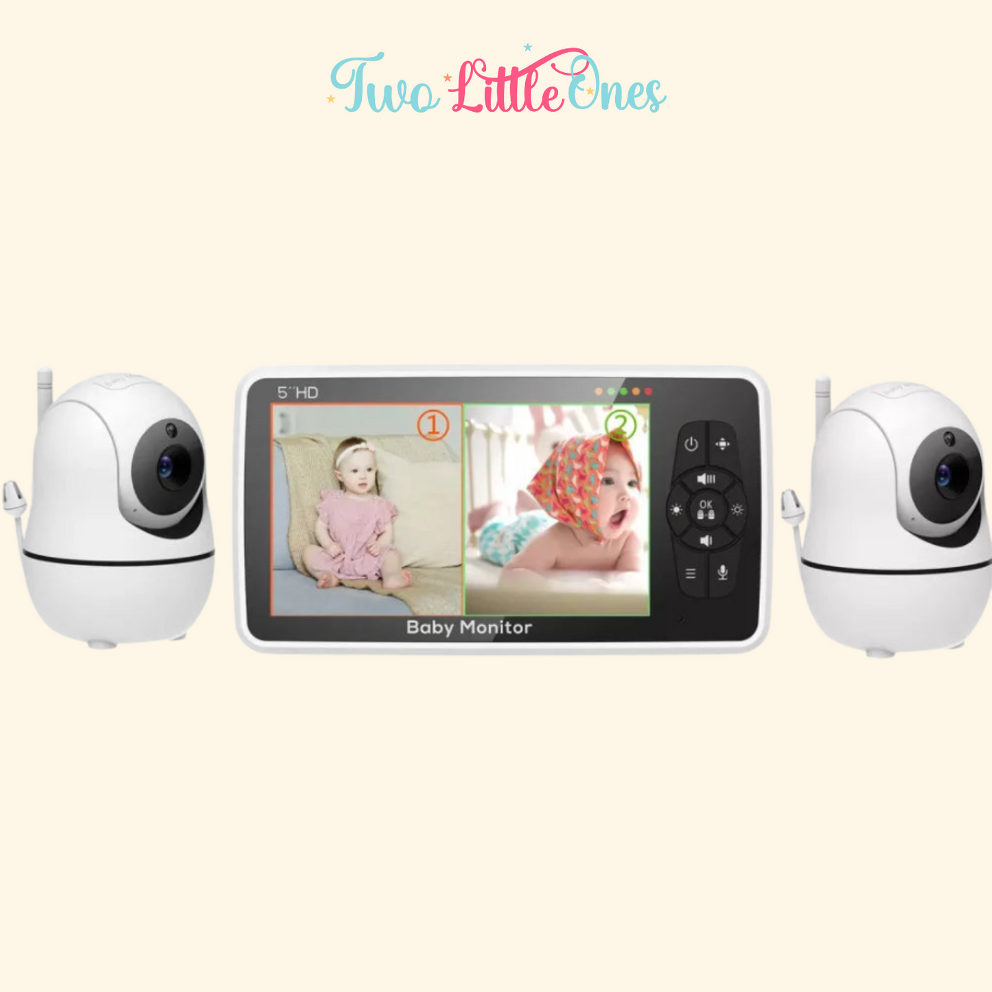 GuardianView 5" HD Baby Monitor – Zoom, Audio & Temperature