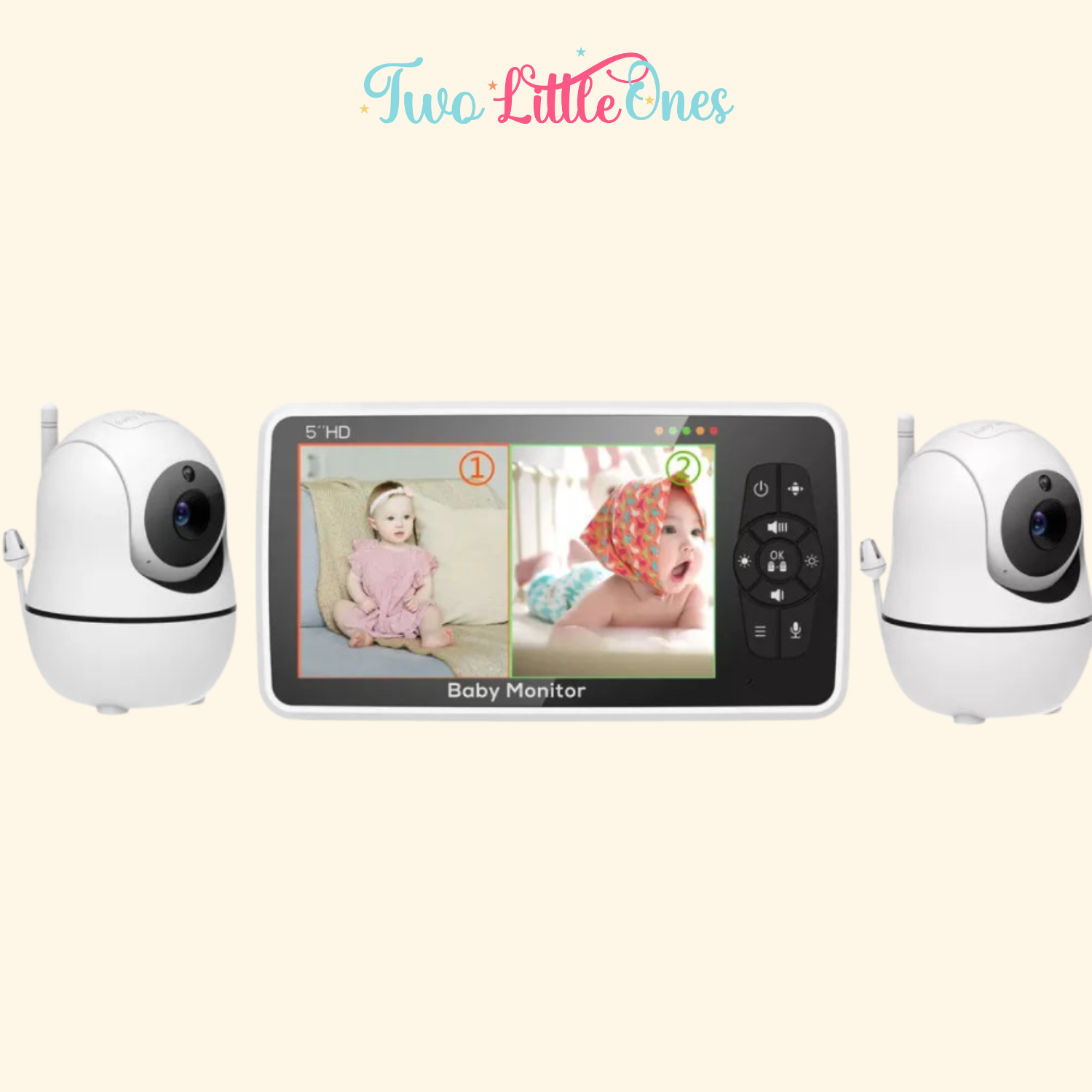 GuardianView 5" HD Baby Monitor – Zoom, Audio & Temperature