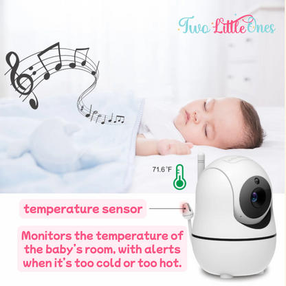 GuardianView 5" HD Baby Monitor – Zoom, Audio & Temperature