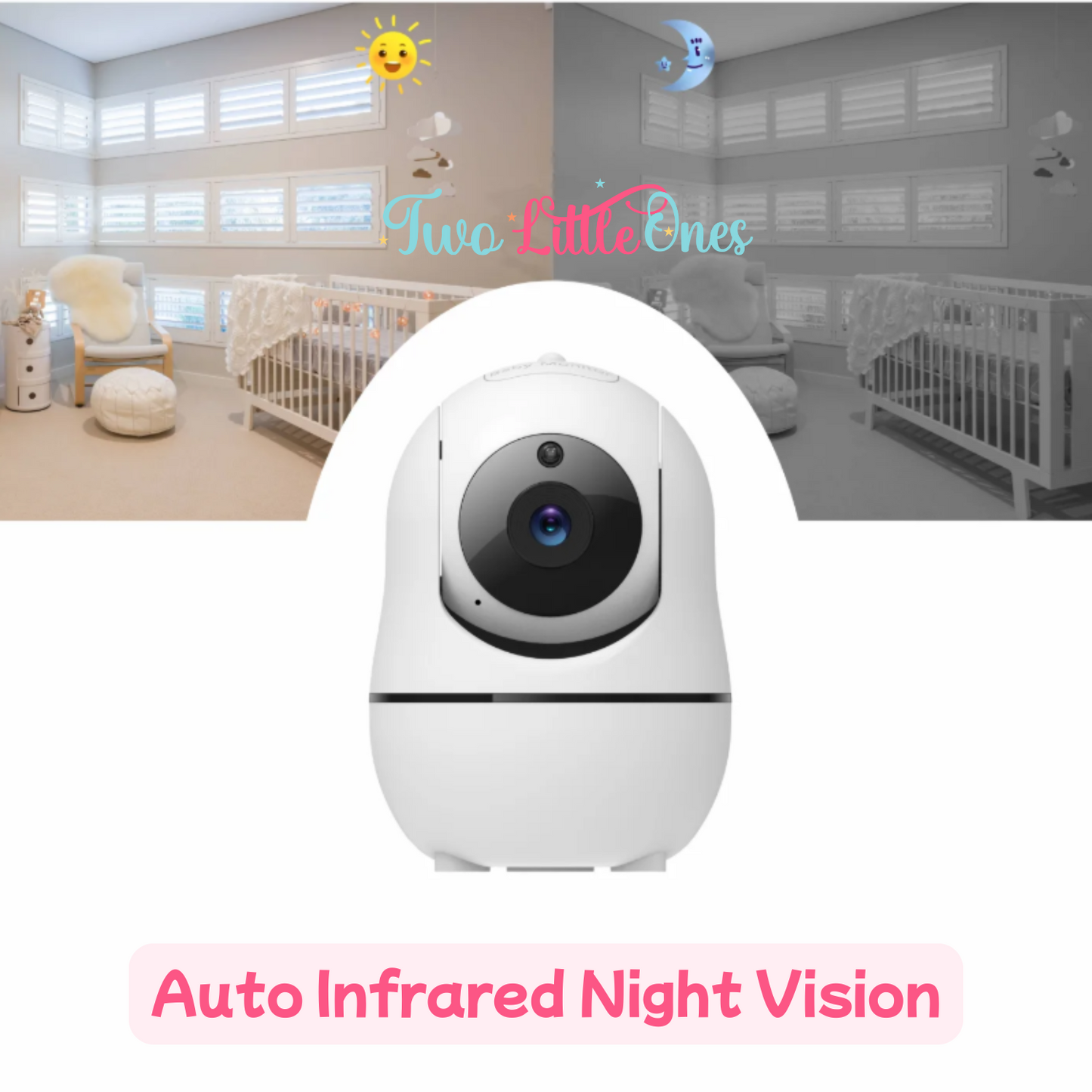 GuardianView 5" HD Baby Monitor – Zoom, Audio & Temperature