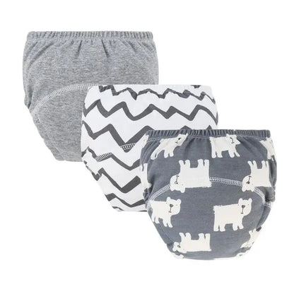 3Pcs/Lot Baby Diaper Pants Cotton Toddler Training Pant Cartoon Printed Reusable Nappies Breathable Newborn Infant Underwear