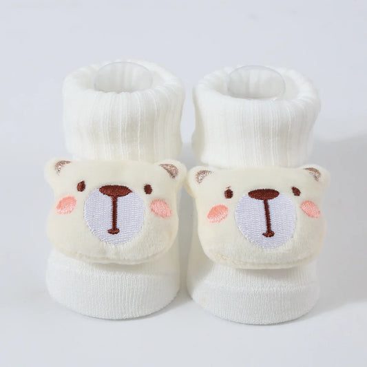 Cartoon Baby Socks – Soft Cotton 0-6M for Boys & Girls